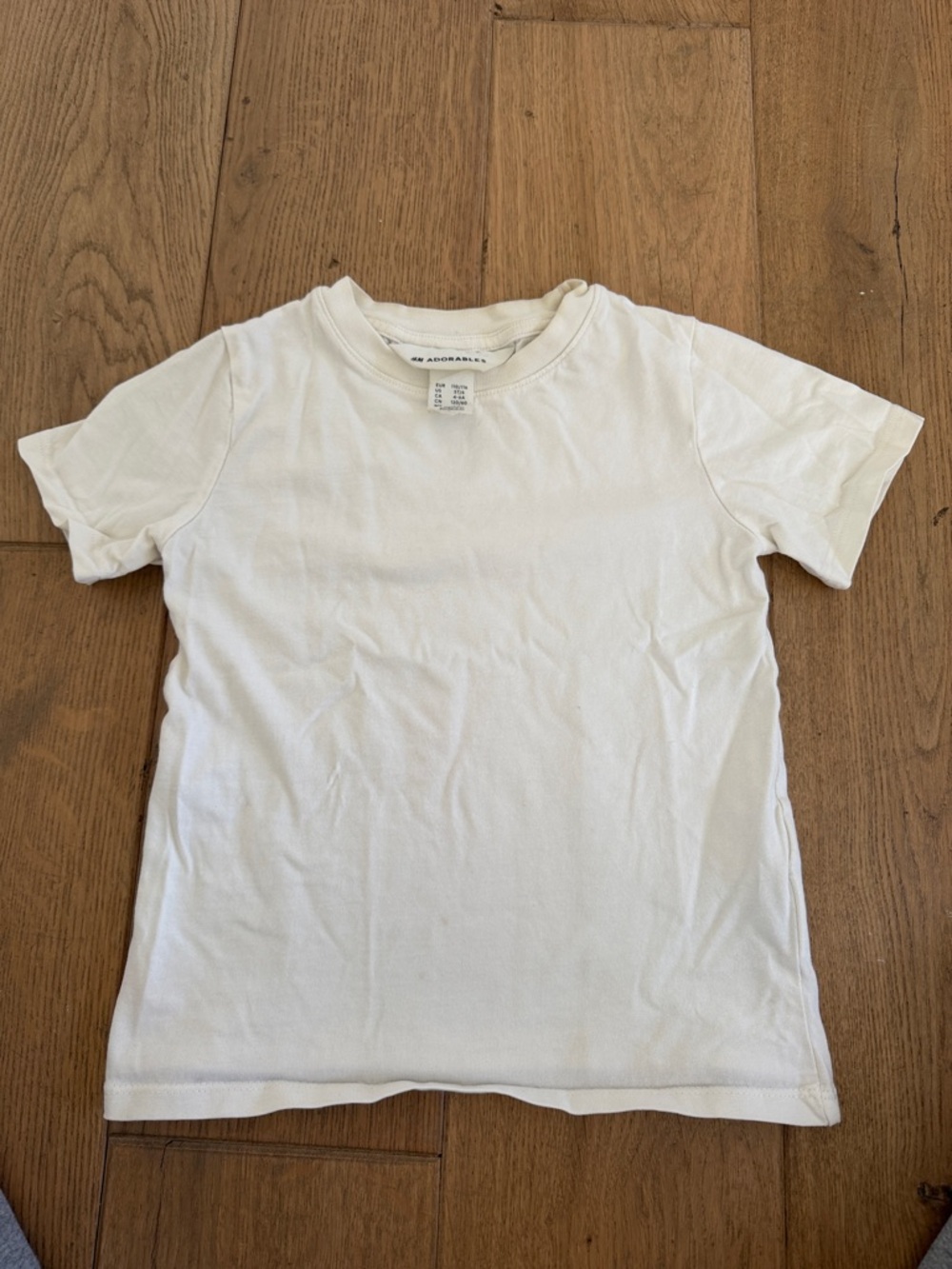 KIDS - Plain White Crew Neck Tee